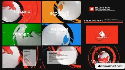 Broadcast News Pack broadcast-packages template preview
