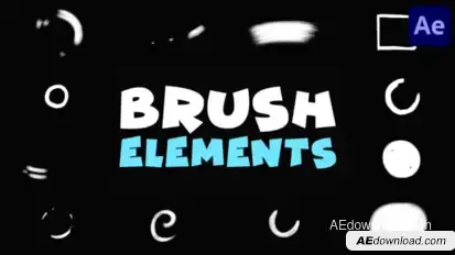 Brush Elements | After Effects Elements template preview