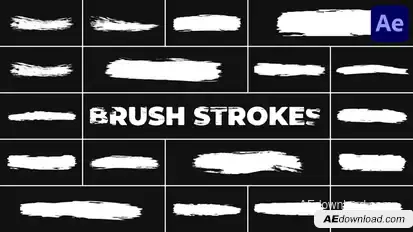 Brush Strokes for After Effects Elements template preview
