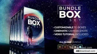 Bundle Box Set for Your Products or Services Product Promo template preview