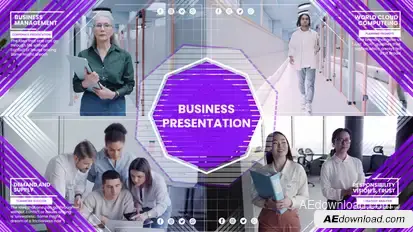 Business Presentation Video Displays template preview