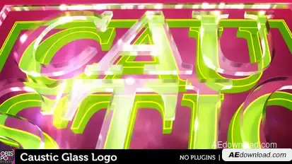 Caustic Glass Logo  Logo Stings template preview