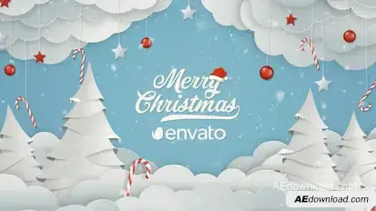 Christmas Logo Winter Snow Logo Stings template preview