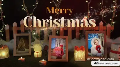 Christmas Memories Slideshow Video Displays template preview