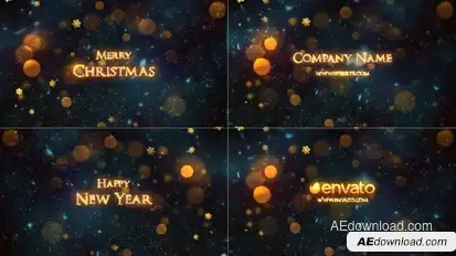Christmas Titles Titles template preview