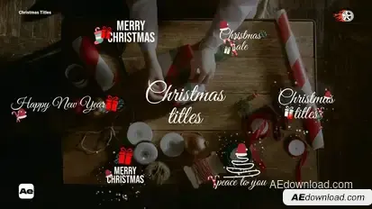 Christmas Titles Titles template preview