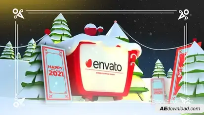 Christmas Tv Channel Logo Logo Stings template preview