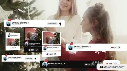 Christmas Youtube Pack broadcast-packages template preview