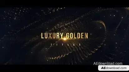 Cinematic Golden Titles Titles template preview