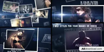 Cinematic Style Video Displays template preview