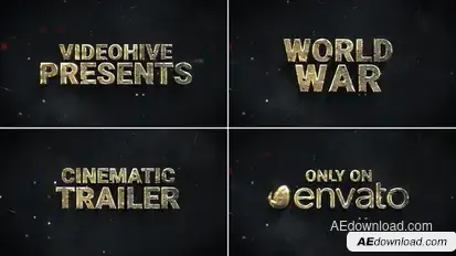 Cinematic Trailer // WAR Trailer // Movie Trailer Openers template preview