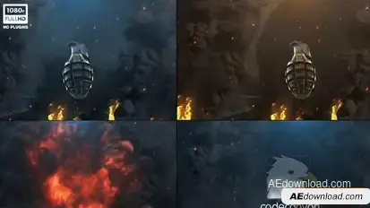 Cinematic Weapon Reveal  Logo Stings template preview