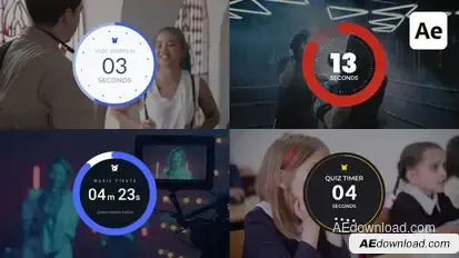 Circle Countdown Timers Elements template preview