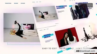 Clean Fashion Slideshow broadcast-packages template preview