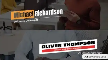 Clean Lower Thirds Elements template preview