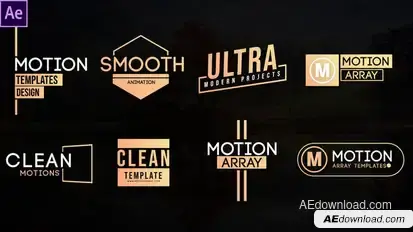 Clean Motion Titles Titles template preview