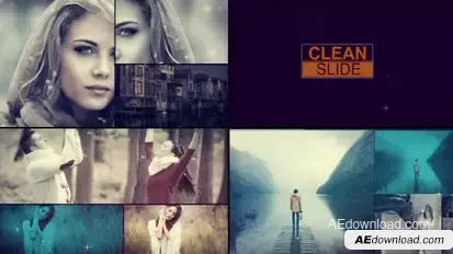 Clean Slideshow Video Displays template preview