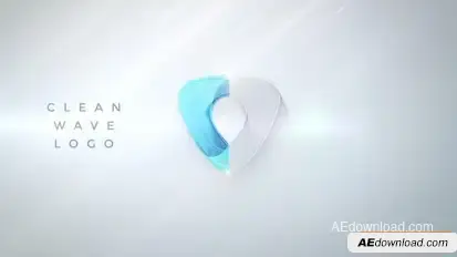 Clean Wave Logo Logo Stings template preview