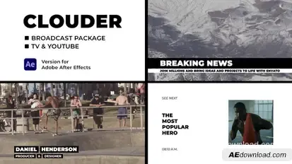 Clouder - Broadcast Package broadcast-packages template preview