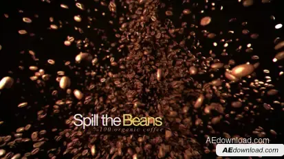 Coffee Advertisement - Spill The Beans Titles template preview
