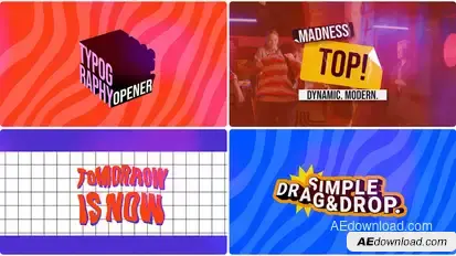 Colored Titles Promo Titles template preview