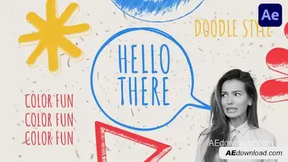 Colorful Sketch Speech Intro Openers template preview