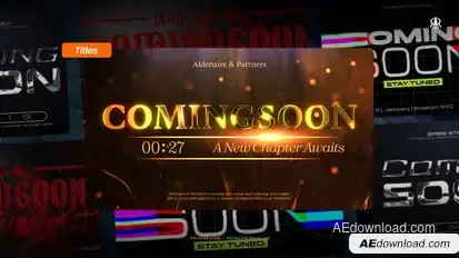 Coming Soon Titles Titles template preview