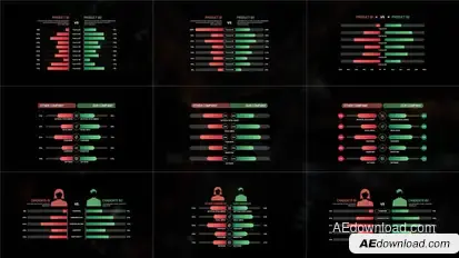 Comparison Chart Infographics template preview