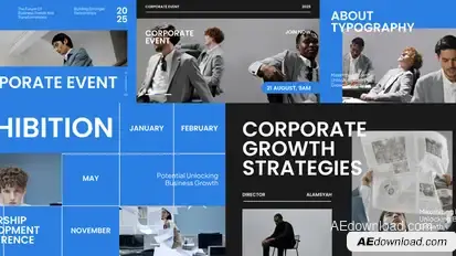 Corporate Event Video Displays template preview