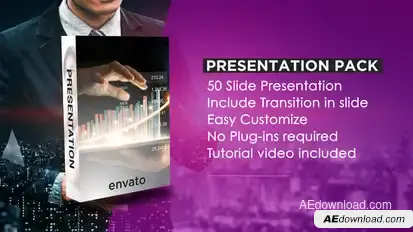 Corporate Presentation Pack Video Displays template preview