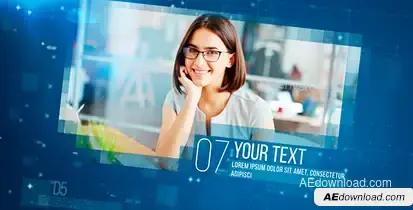 Corporate Slideshow Video Displays template preview