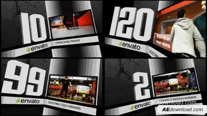 Countdown Machine Video Displays template preview