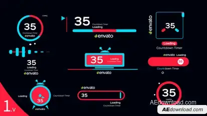 Countdown Timers Elements template preview