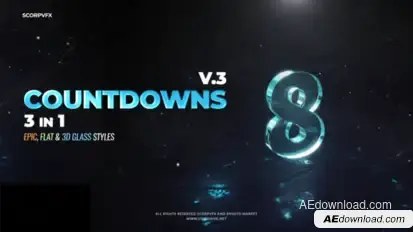 Countdowns Video Displays template preview