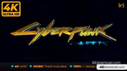 CyberPunk Logo Stings template preview