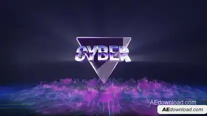 Cyberpunk Shockwave Logo Logo Stings template preview