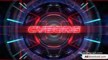 Cyborg Title Opener Openers template preview