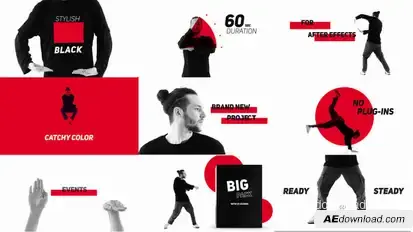 Dance and Rhythm - Typography Promo Elements template preview