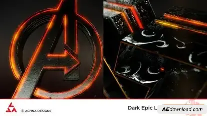 Dark Epic Logo Reveal Logo Stings template preview