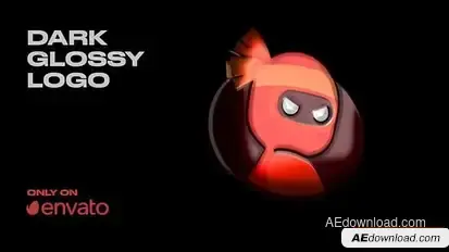 Dark Glossy Logo Logo Stings template preview