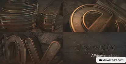 Dark Logo Reveal Element 3D Logo Stings template preview