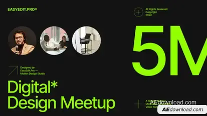 Digital Design Meetup Product Promo template preview