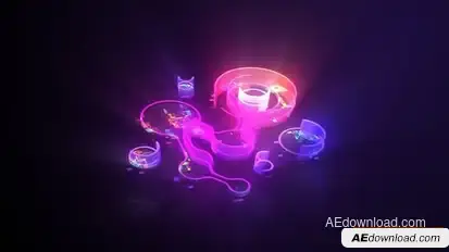 Digital Matrix Logo Intro Logo Stings template preview
