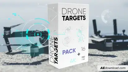 Drone Targets Pack 4K Elements template preview