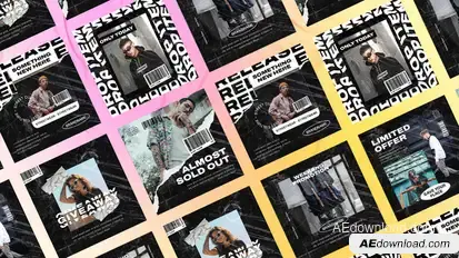 Dropnot Streetwear Typography Posts Product Promo template preview
