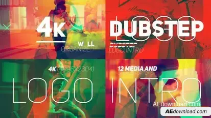 Dubstep Logo Intro Logo Stings template preview