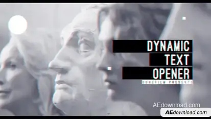 Dynamic Text Opener Video Displays template preview