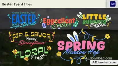 Easter & Nature Title Easter template preview