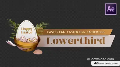 Easter Egg Lowerthird Easter template preview