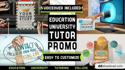 Education University Tutor Promo Product Promo template preview